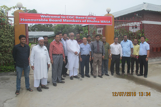 All Board Members of Khulna Water Supply and Sewerage Authority, Bangladesh Inspect our Project Execution Unit